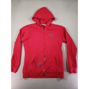 Deschutes Brewery Hoodie Mens Medium Red Logo Full Zip Running & Jogging Outdoor